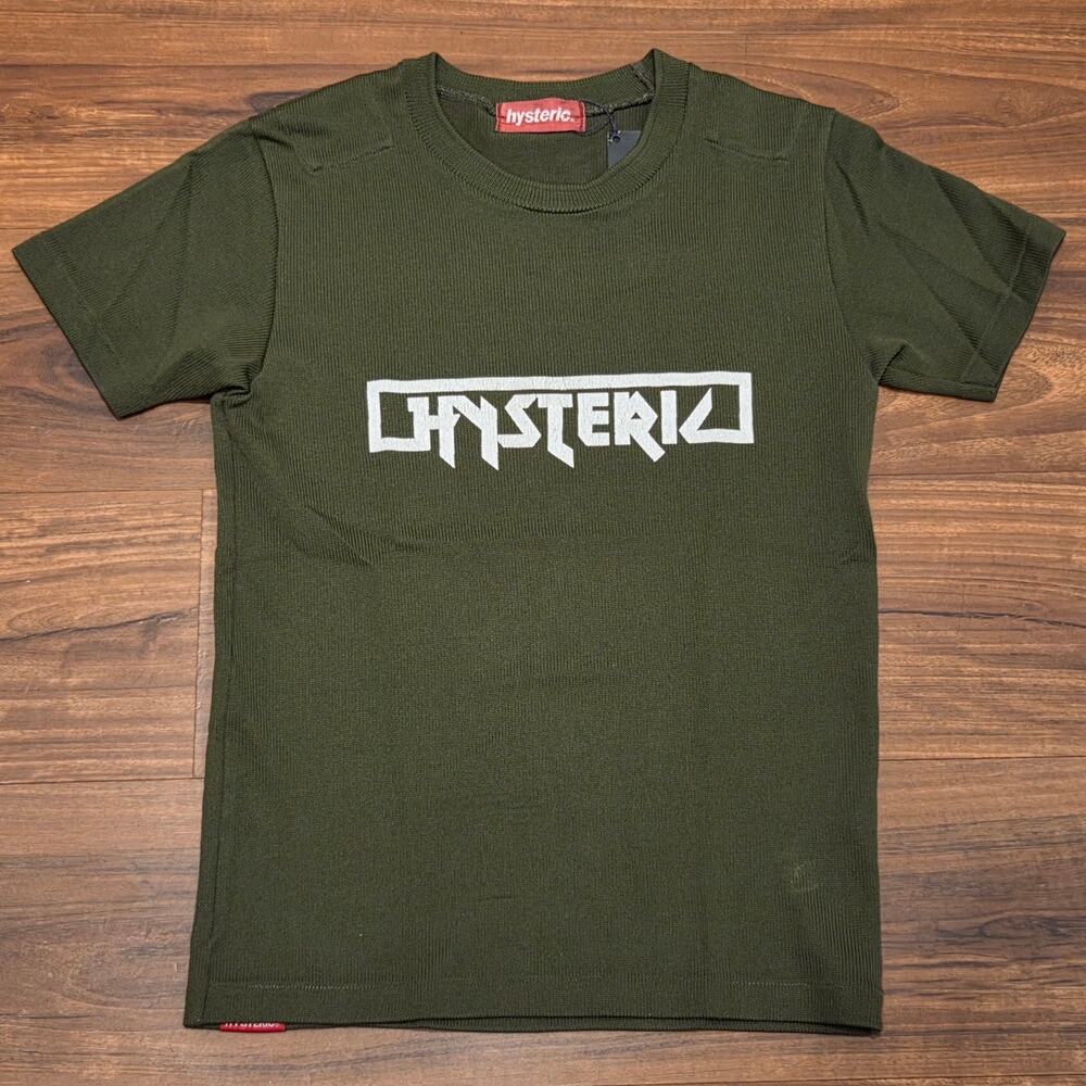 S Hysteric Glamour Tee Mesh OLIVE GREEN